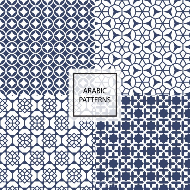 626x626 Ai] Stylish Arabic Patterns Vector Free Download