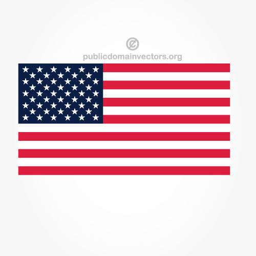 500x500 3348 Free American Flag Vector Image Public Domain Vectors
