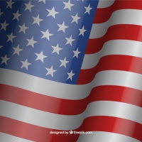 200x200 Waving American Flag Free Vector Graphic Art Free Download (Found