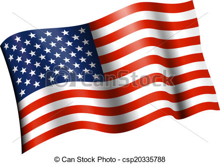 450x336 American Flag Clipart Vector