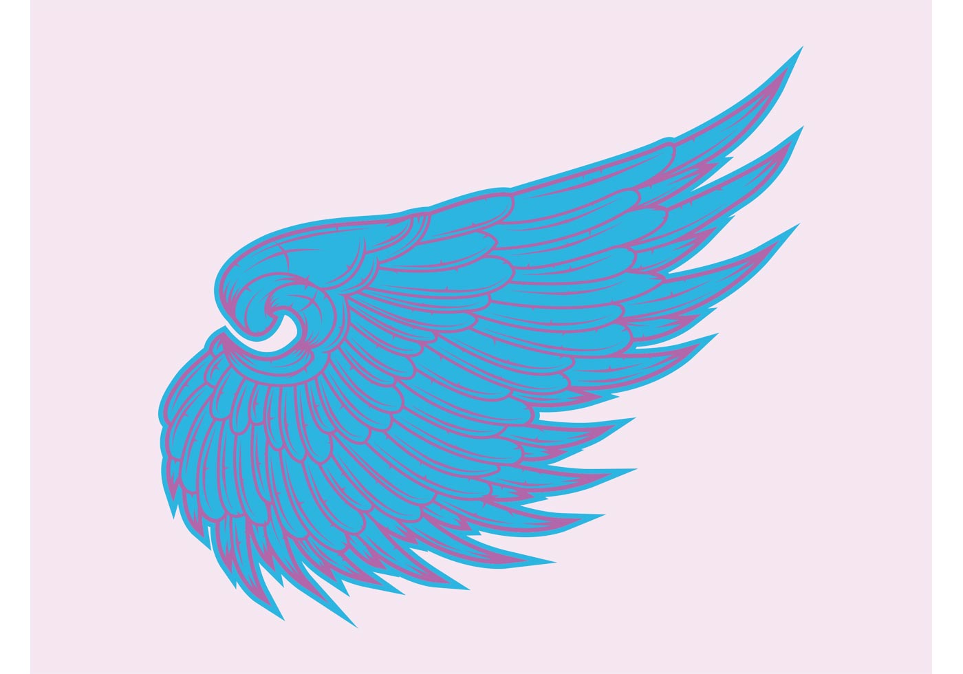 1400x980 Free Vector Angel Wings
