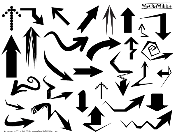 600x460 Free Arrows Free Vector Illustrator Set 3 Psd Files, Vectors