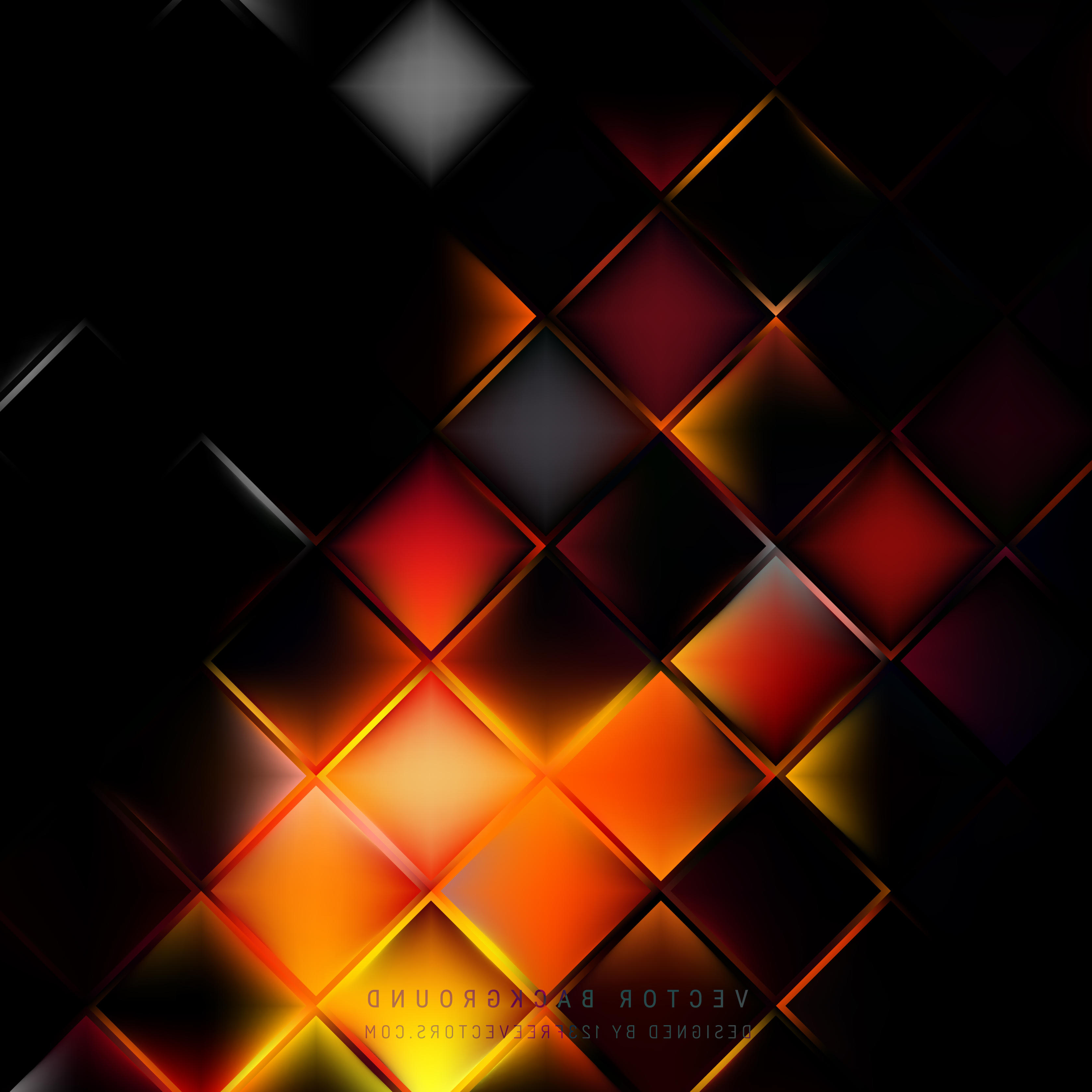 3333x3333 Black And Orange Abstract Cool Orange Backgrounds Vectors