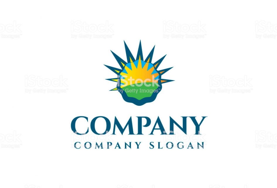 945x641 Logos. Restaurant With Sun Logo Bottle Cap Sun Logo Stock Vector