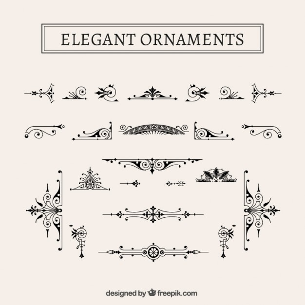 626x626 Free Vector Retro Ornaments