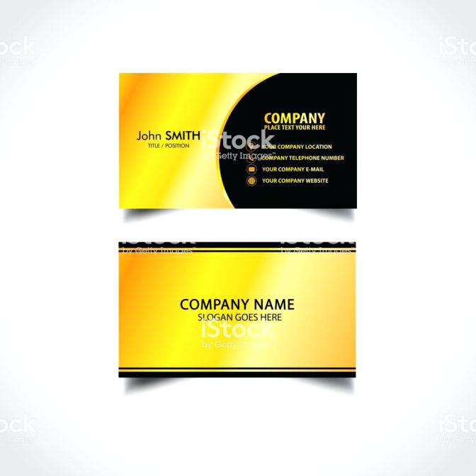 672x672 Golden Luxury Business Card Template Stock Vector Art More Images