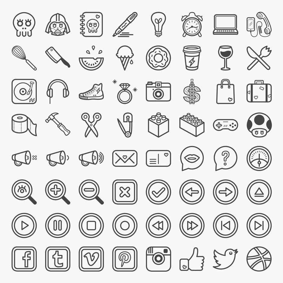 941x941 Great Collection Of Free Vector Icons And Pictograms For