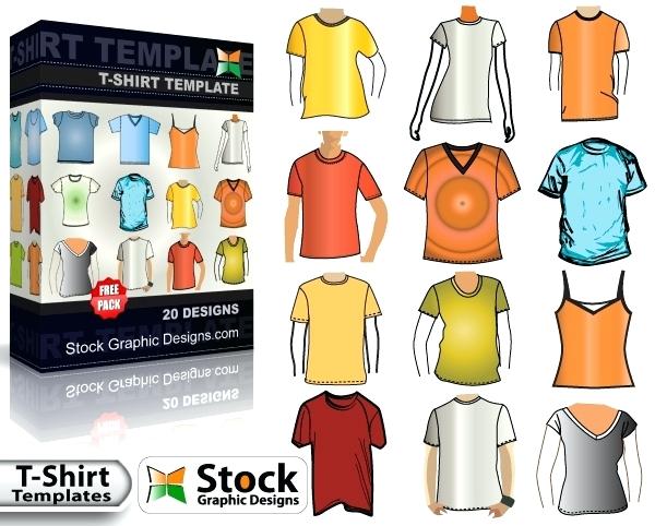 600x482 T Shirt Templates Vectors Download Free Vector Art Graphics
