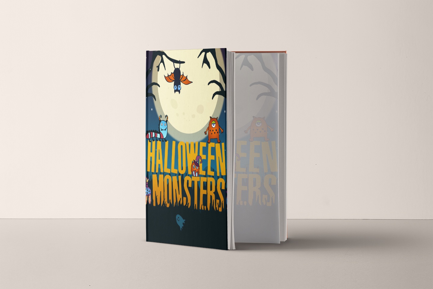 1440x960 Halloween Monsters Free Vector Illustration