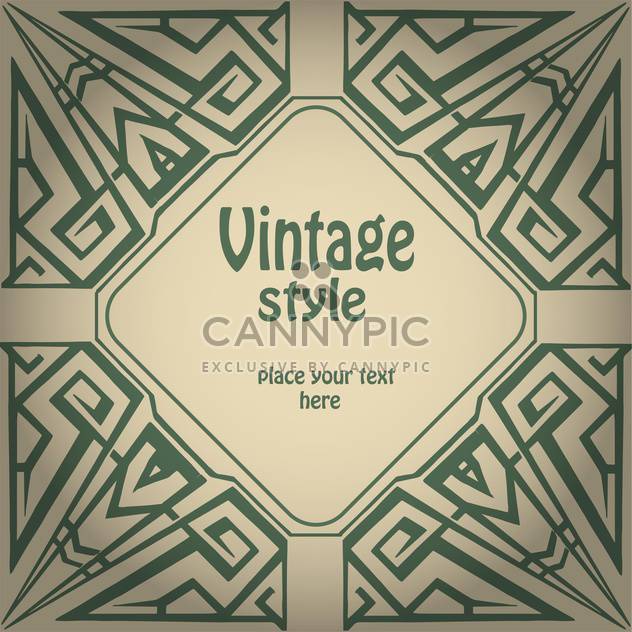 632x632 Vector Vintage Green Grunge Background With Text Place Free Vector
