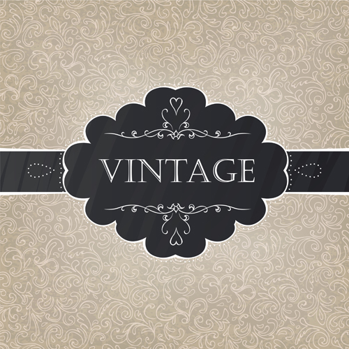 500x500 Vintage Pattern Elements Background Vector 04 Free Download