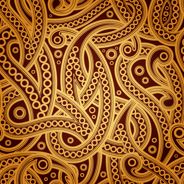 600x600 Free Vector Vintage Paisley Pattern Background 123freevectors