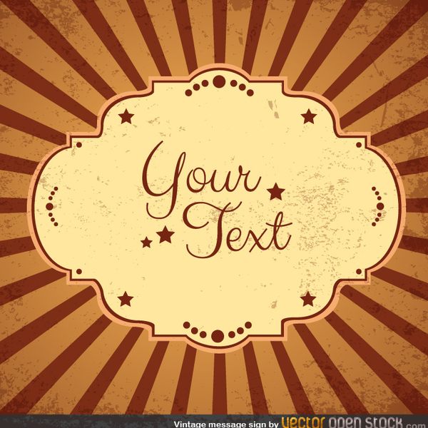 600x600 Free Vintage Sunburst Vector Background