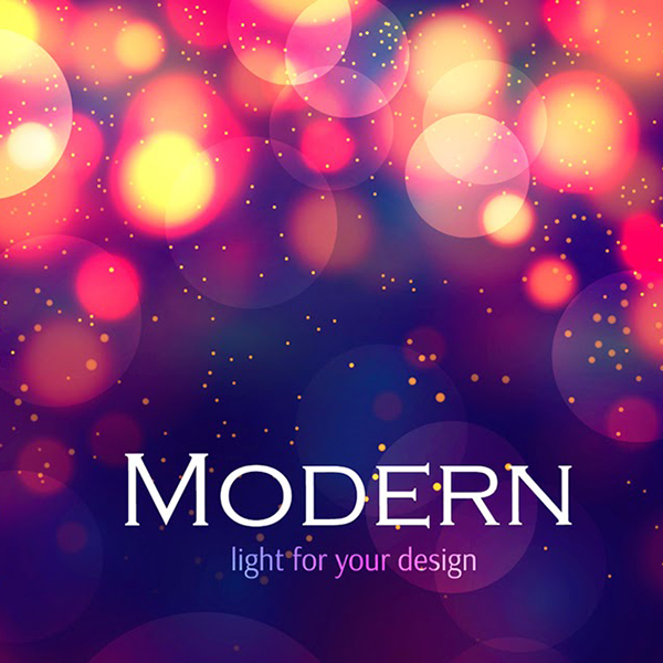 600x600 Free Modern Colorful Bokeh Background Vector