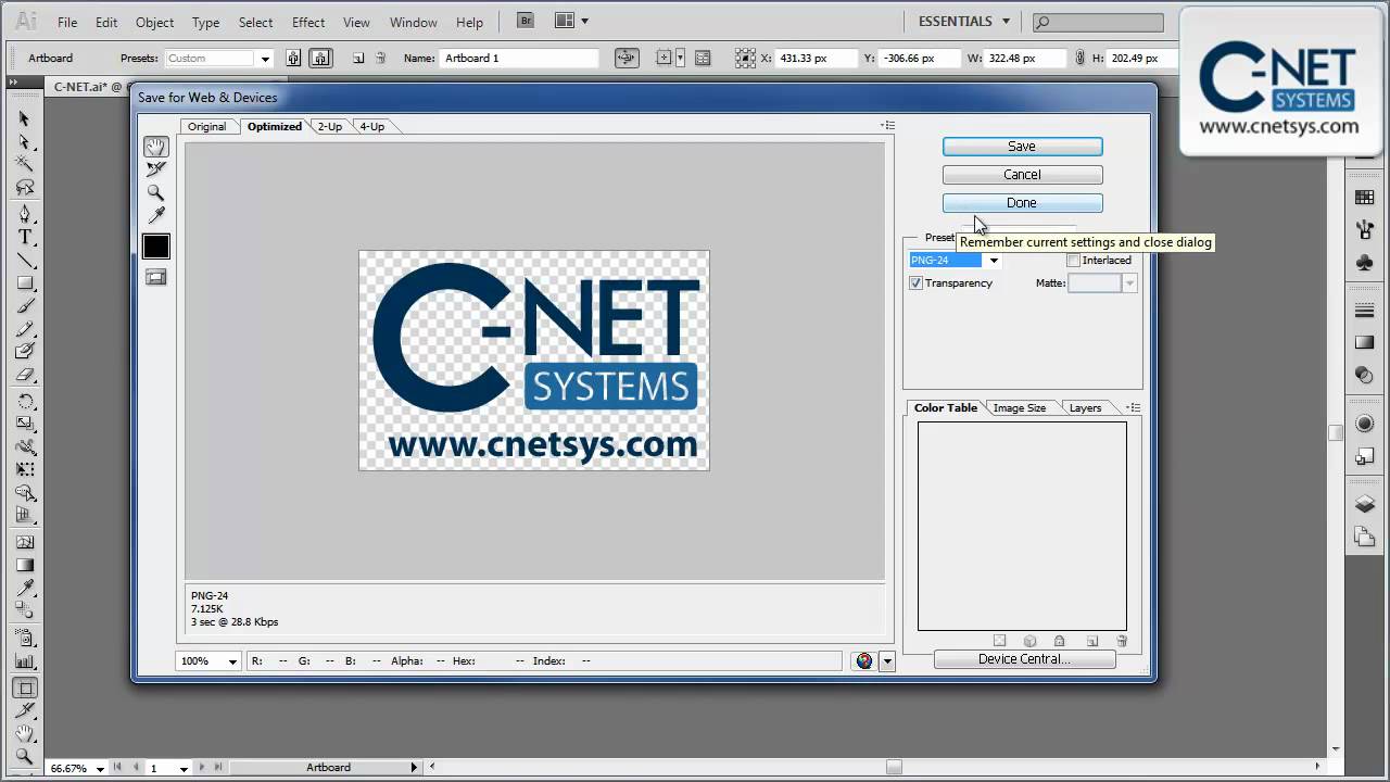 1280x720 Save Image With Transparent Background In Adobe Illustrator