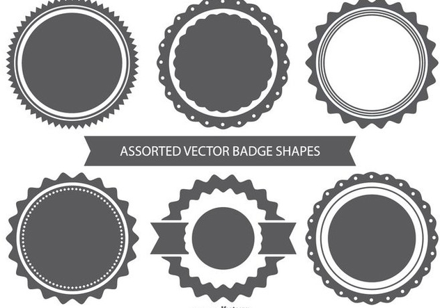 632x443 Vector Badge Shape Set Free Vector Download 367795 Cannypic
