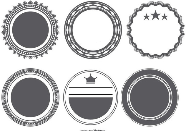 632x443 Vector Badge Shapes Collection Free Vector Download 404199 Cannypic