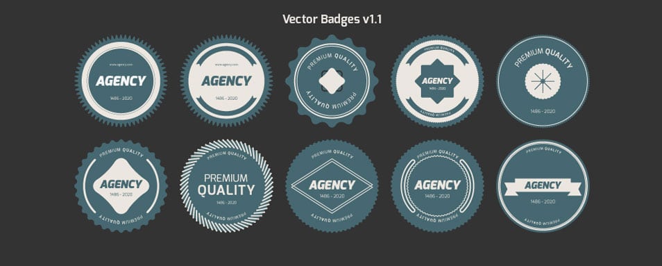 Free Vector Badges