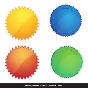 300x300 Another Set Of Free Vector Badges