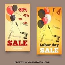 230x230 Free Vector Banners