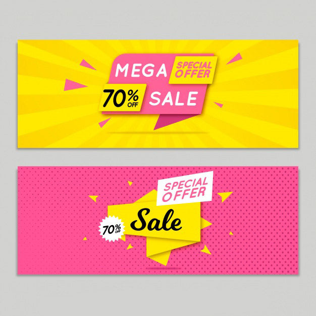 626x626 Hand Drawn Sale Banners Free Vector ~ Vectorkh