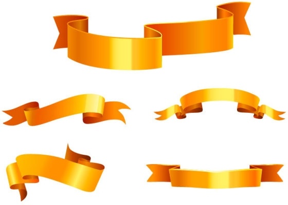 560x400 Golden Banners Vector Free Vector In Adobe Illustrator Ai ( .ai