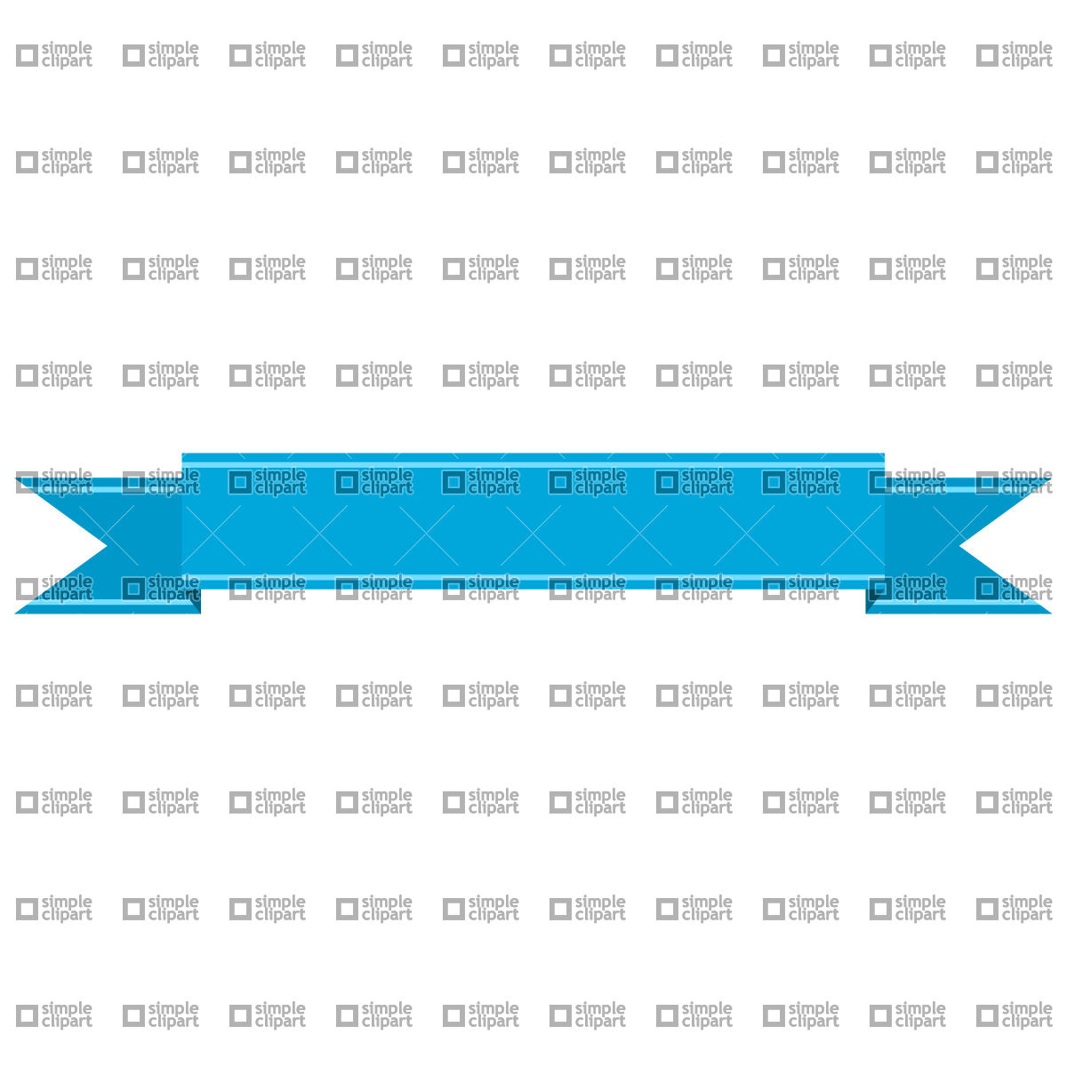 1200x1200 Straight Banner (Ribbon) Vector Image