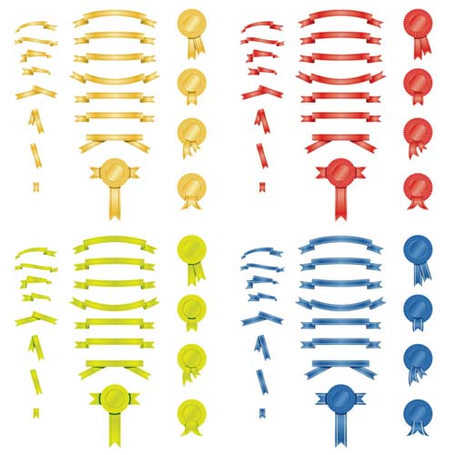 500x500 30 Stylish Free Vector Ribbons For Your Future Projects Designbeep