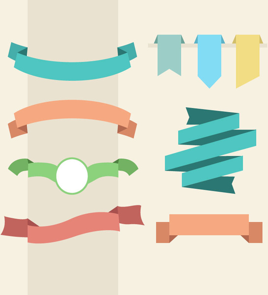 546x600 Banner And Ribbon Design Free Vector In Adobe Illustrator Ai ( .ai