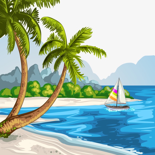 Free Vector Beach at GetDrawings | Free download