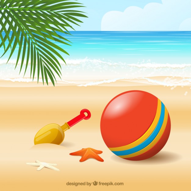 626x626 Beach Landscape Vector Free Download