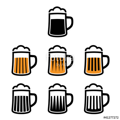 500x500 Vector Beer Mug Symbols Stock Image And Royalty Free Vector Files