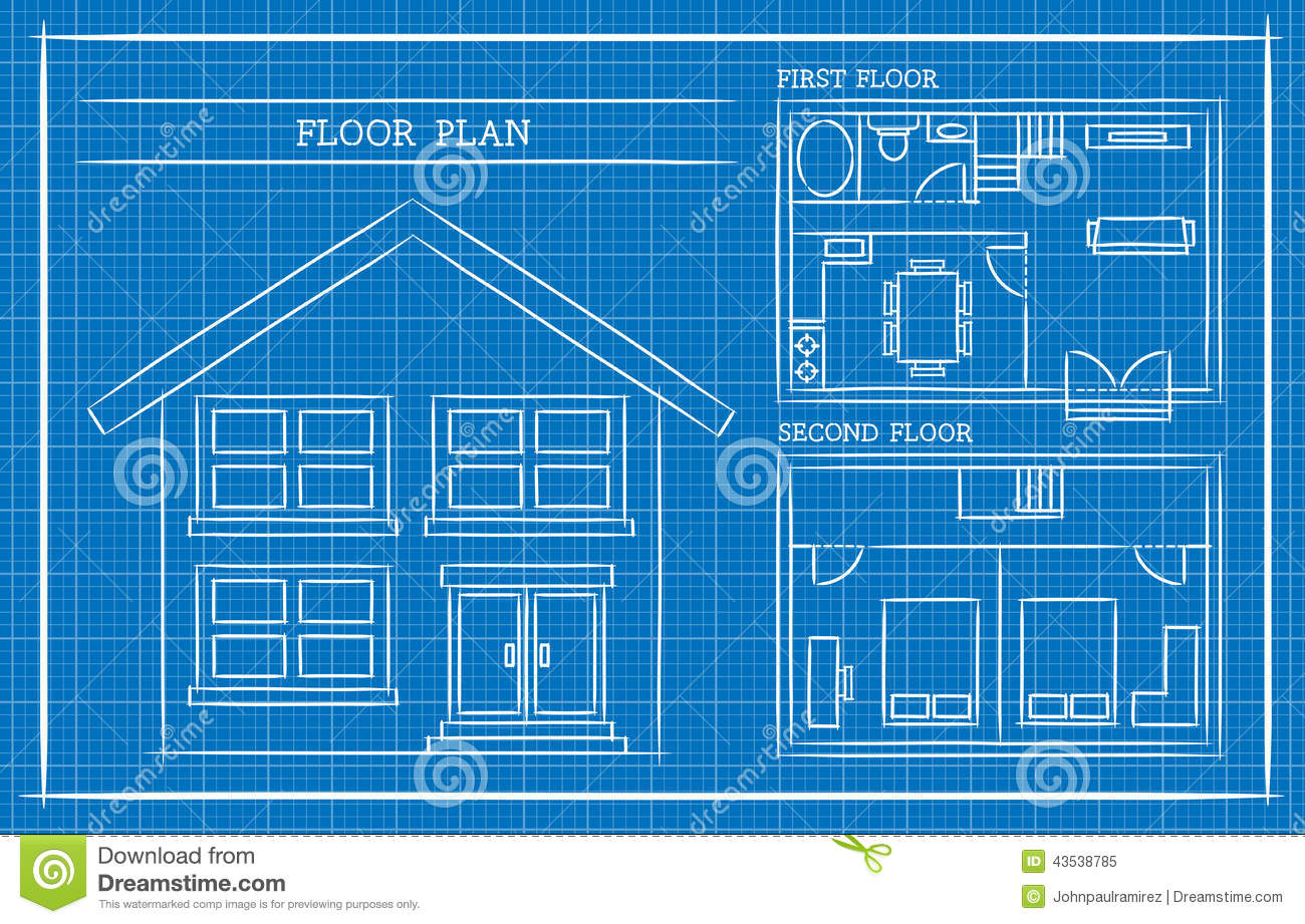 1300x921 Blueprint Home Design Modern House, Blue House Blueprints