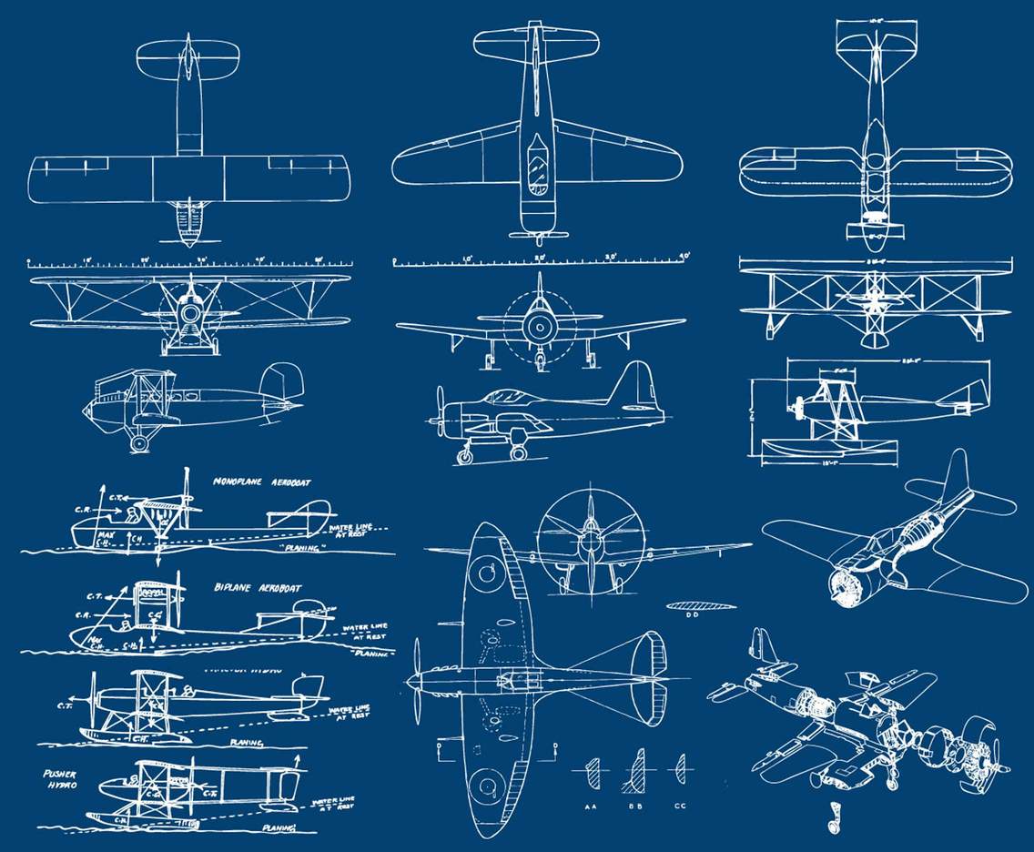 1136x936 Airplanes Blueprint Vector Art Amp Graphics