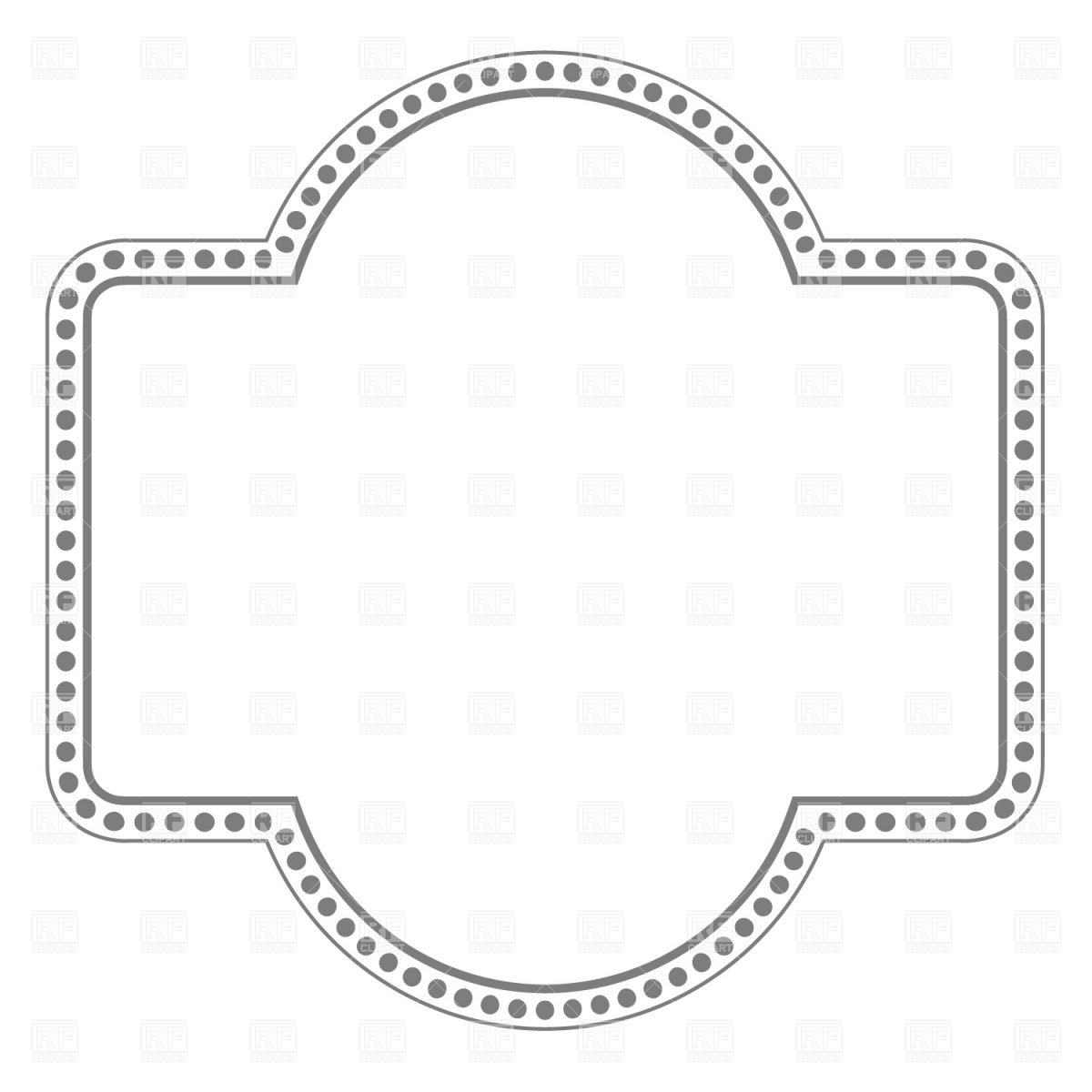 1200x1200 Dotted Frame Vector Image Vector Artwork Of Borders And Frames
