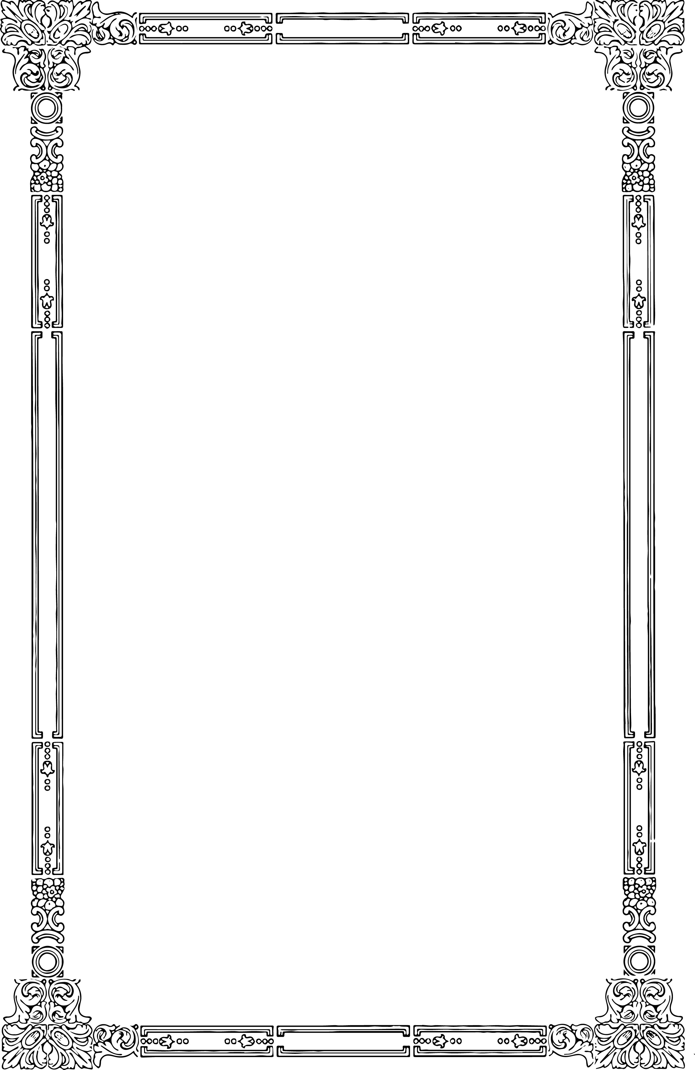 2422x3727 Free Vector Art Fancy Vintage Borders Oh So Nifty Vintage Graphics