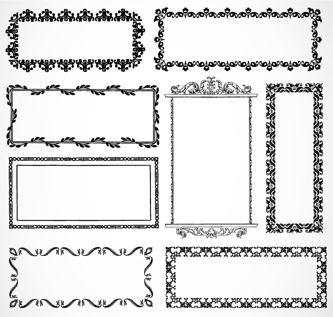 686x653 European Border Pattern Vector 3 Free Vector 4vector