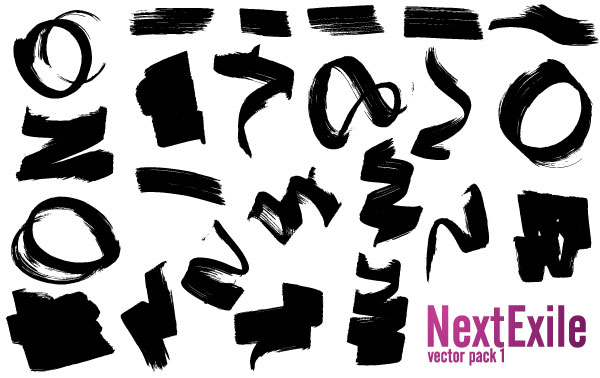 600x378 Stroke Vector Pack Download Free Vector Art Free Vectors