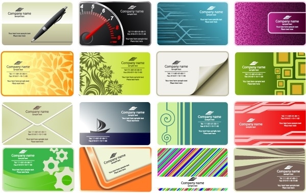 600x380 Free Vector Business Card Templates Free Vector In Encapsulated