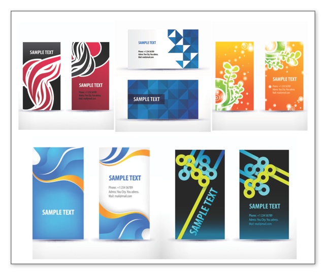 642x542 Business Cards Templates Vector Vector Graphics Blog