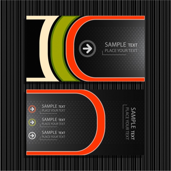 600x600 Fine Lines Background Vector Business Card Templates Free Vector