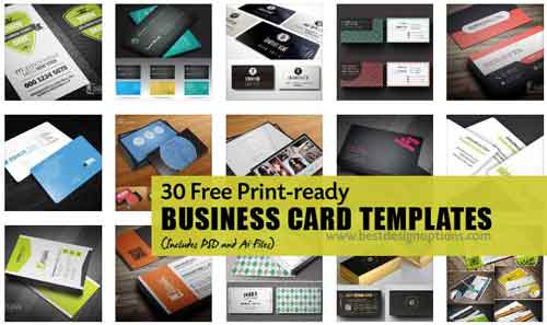 500x297 Free Business Card Template Designs 30 Psd, Vector Files