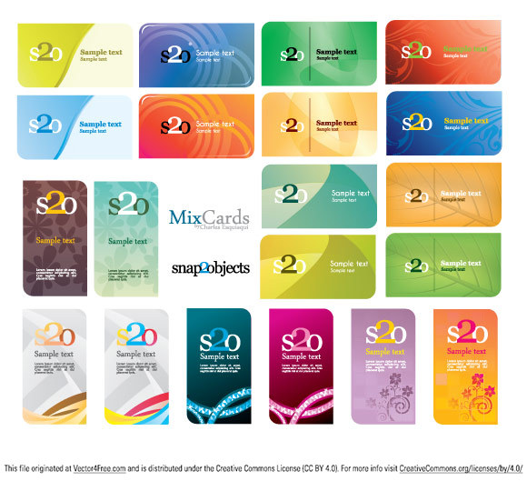 580x529 Free Business Card Template Vector