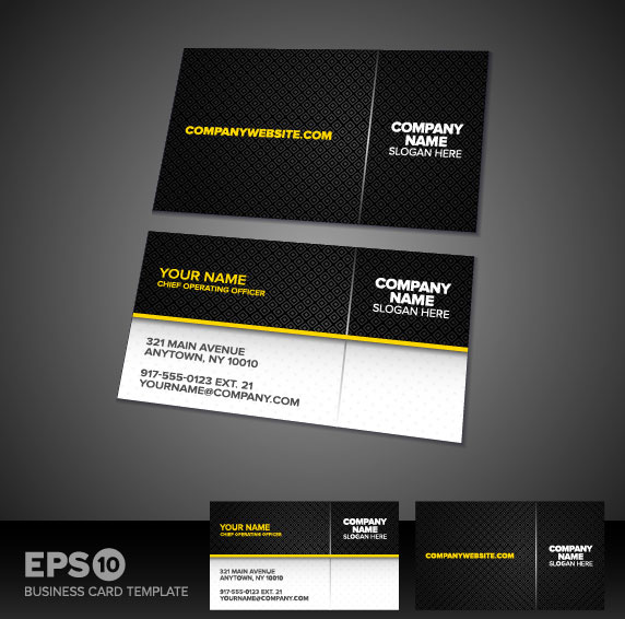 572x566 Free Download Business Card Template Vector