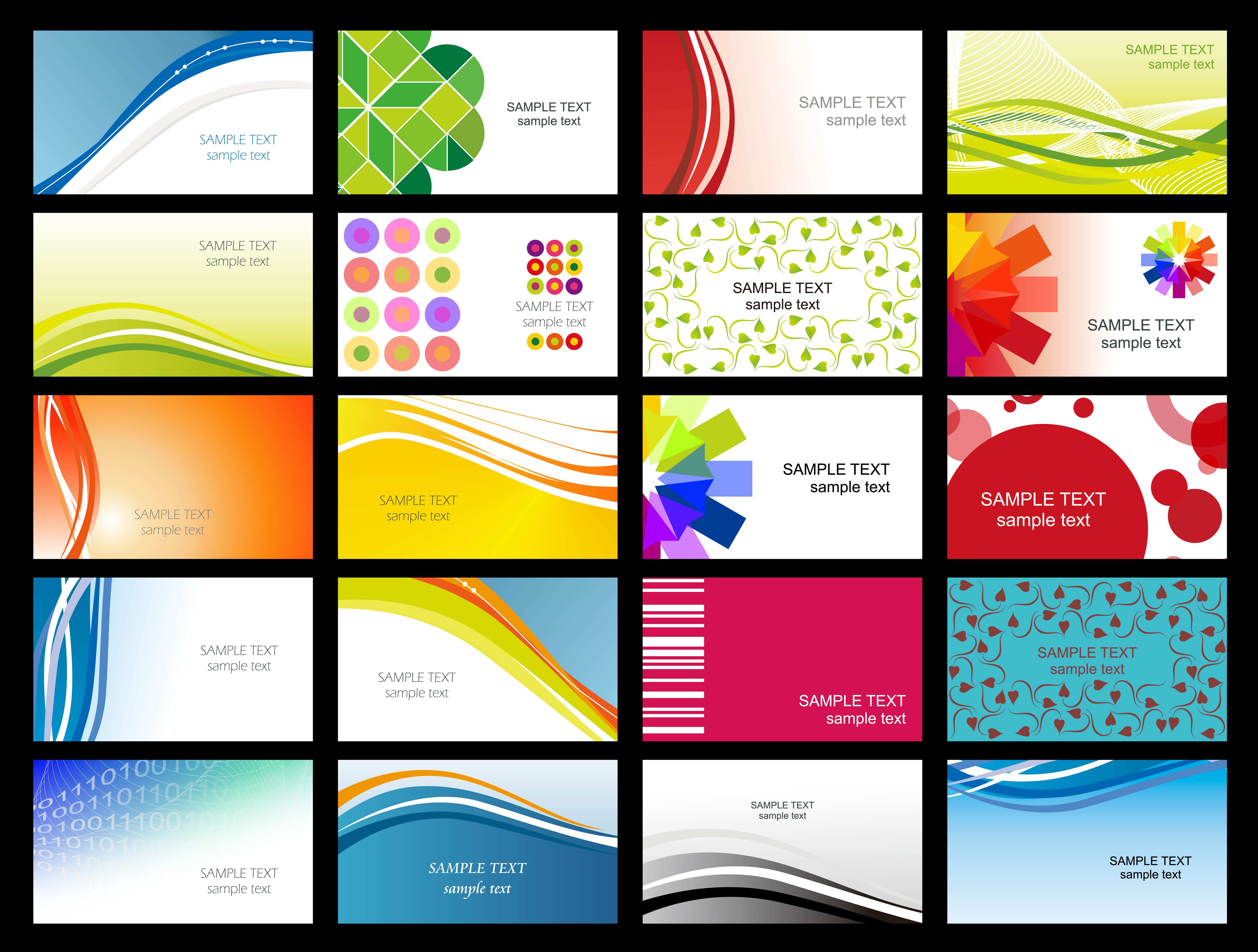 6061x4587 Free Vector Business Card Inspirational Variety Of Dynamic Flow