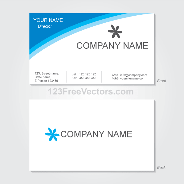 600x600 Free Vector Visiting Card Design Template Psd Files, Vectors