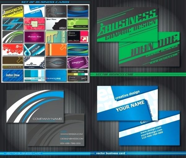 600x510 Business Card Template Illustrator Vector Free