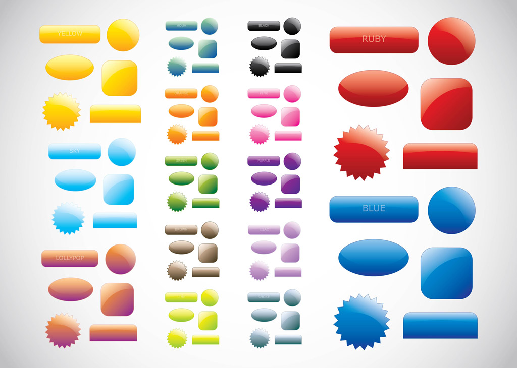 1024x730 Free Web Buttons Vectors Vector Art Amp Graphics