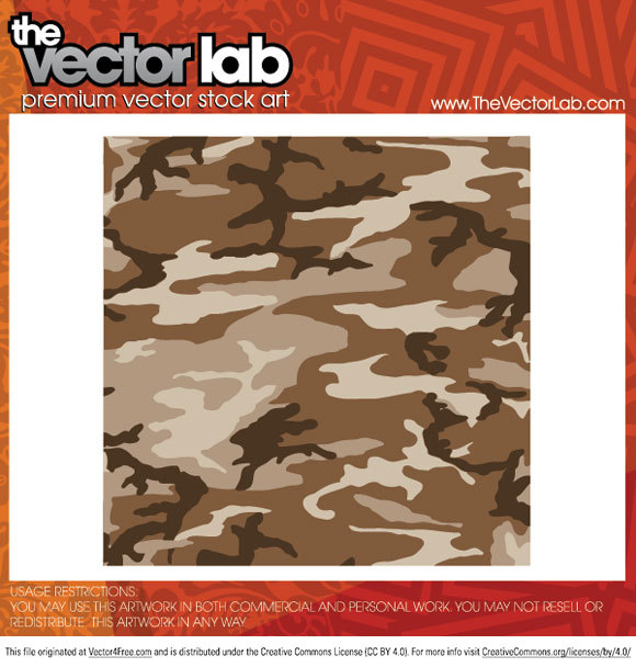 580x608 Free Camouflage Vector Pattern