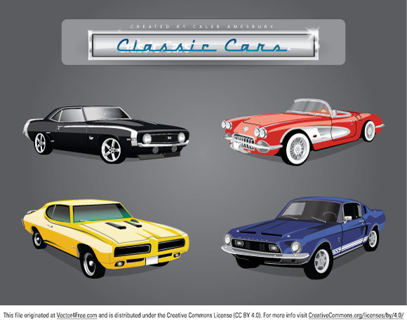 580x463 Free 4 Vector Classic Cars